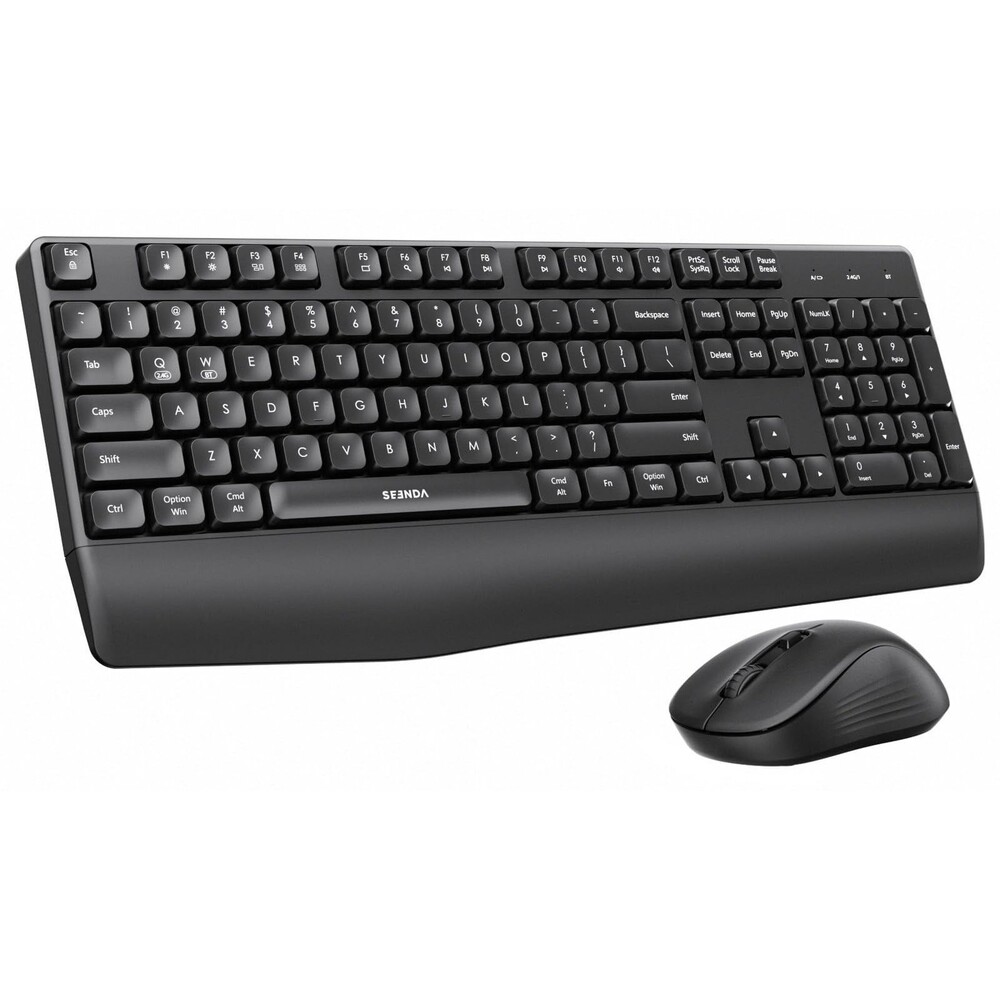 seenda Wireless Bluetooth Keyboard and Mouse Combo, COE200 Ergonomic Wireless...